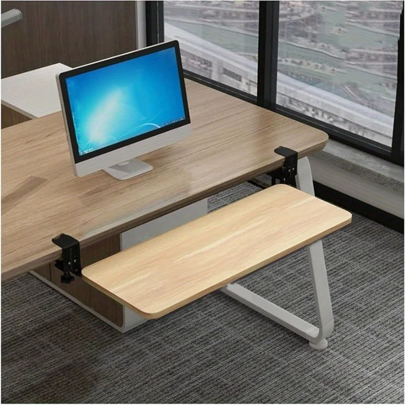 Keyboard Drawer Under - Suporte para teclado com grampo, ergonômico,