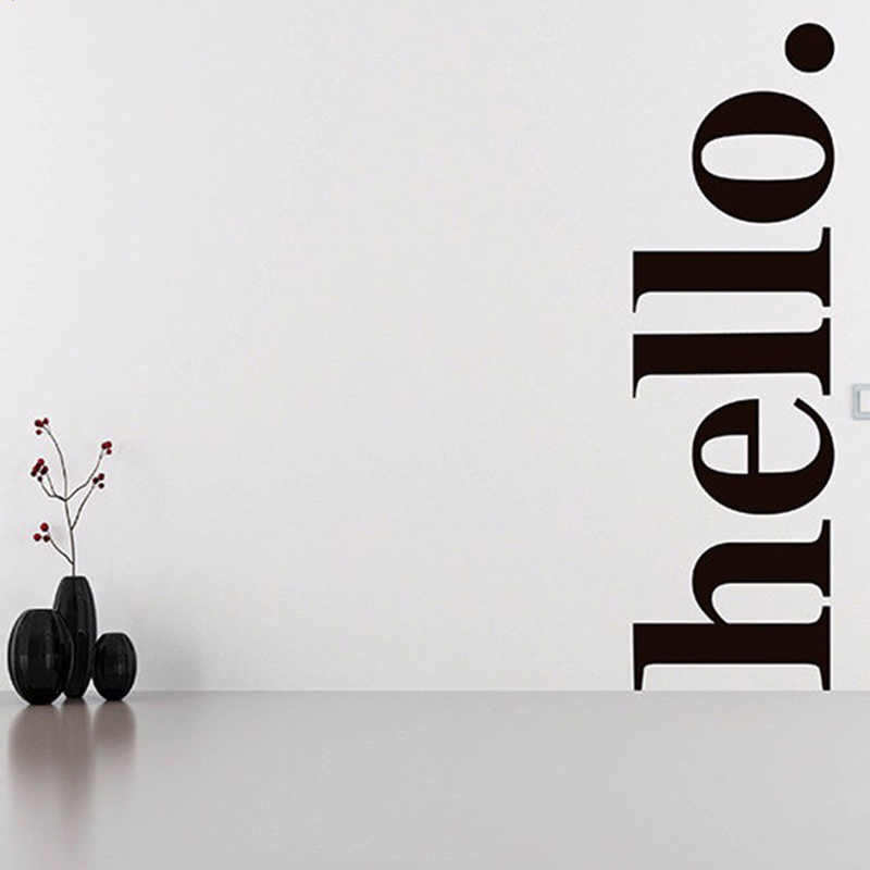 Olá citações adesivo de parede - Office Furniture At Home avaliação e preço