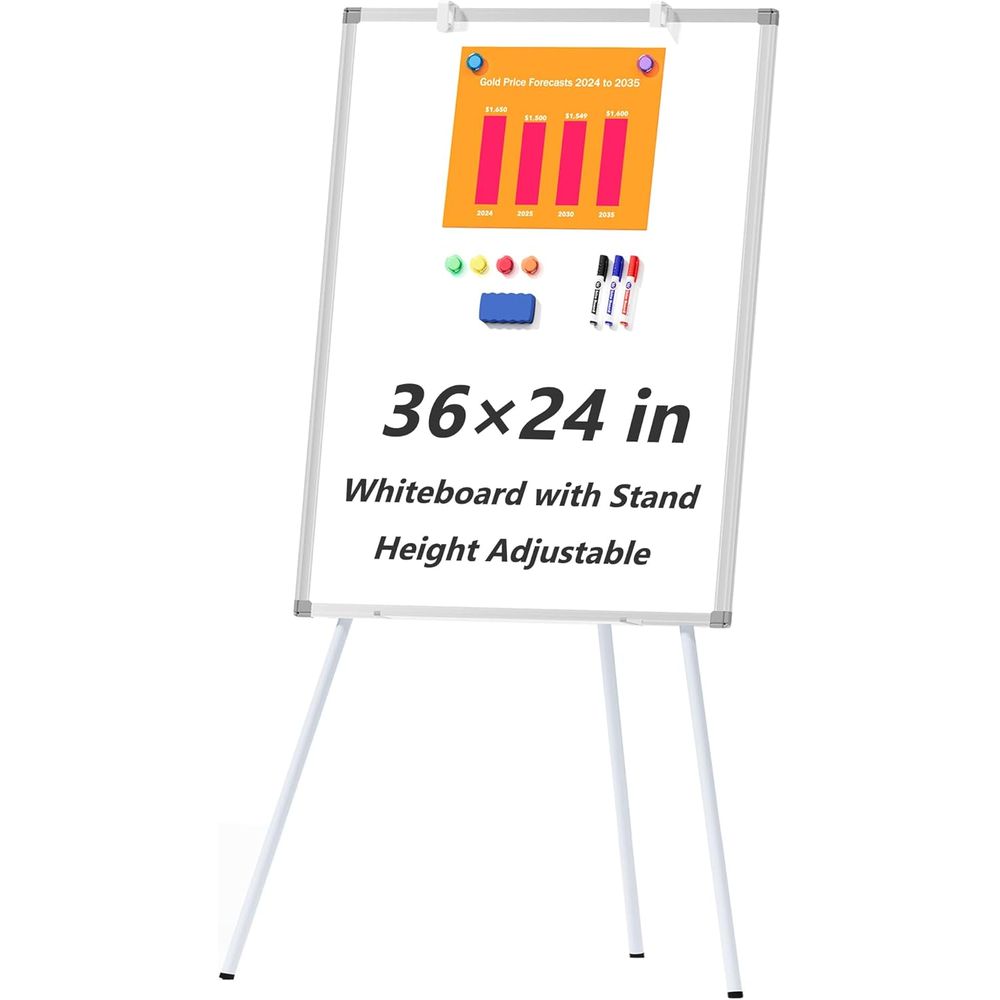 Quadro branco grande com supor - Whiteboard Easel Tripod avaliação e preço