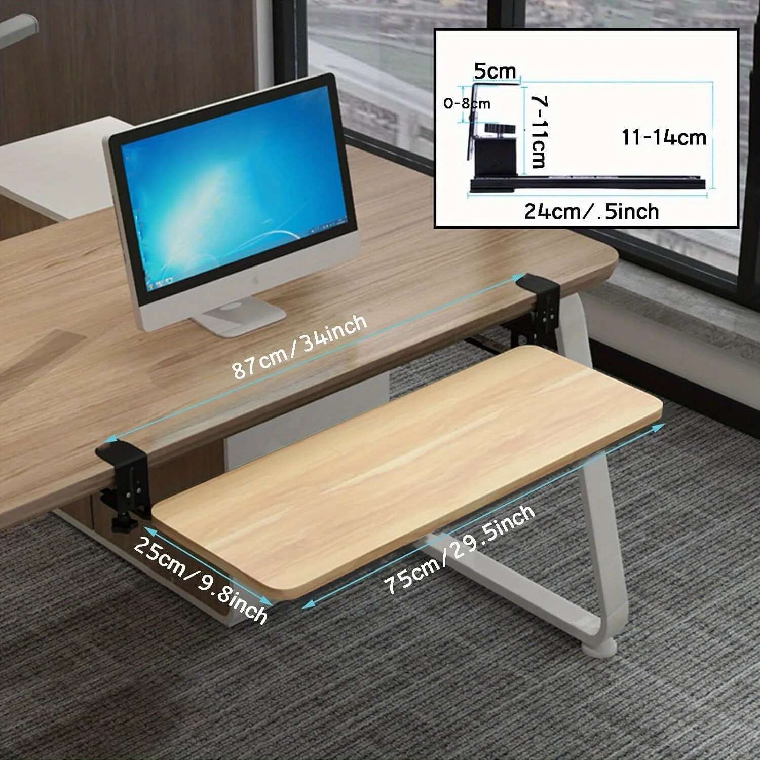 Bandeja ergonômica deslizante  - Keyboard Drawer Under avaliação e preço